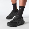 Salomon Men’s Alphaglide Gore-Tex Waterproof Trail Running Shoes(Black/Asphalt/Black)