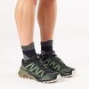 Salomon Men’s Speedcross Peak Trail Running Shoes(Black/Black Forest/Rainy Day)