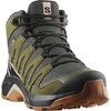 Salomon Men’s X-Adventure Recon Mid Gore-Tex Hiking Shoe, Waterproof Stability for Rugged Hiking Trails & All-Weather Trekking(Peat/Martini Olive/Oxford Tan)