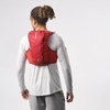 Salomon Unisex Active Skin 8, Hydration & Storage Vest with 500ml Flasks Included(RED DAHLIA / HIGH RISK RED)