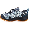 Salomon Unisex Junior’s XA Pro V8 Mid Waterproof Trail Running Shoes for Kids(Grisaille/Dark Blue/Turmeric)