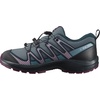 Salomon Unisex Junior’s XA Pro V8 Mid Waterproof Trail Running Shoes for Kids(Neptune./Carbon/Plum Caspia)