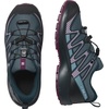 Salomon Unisex Junior’s XA Pro V8 Mid Waterproof Trail Running Shoes for Kids(Neptune./Carbon/Plum Caspia)