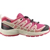 Salomon Unisex Junior’s XA Pro V8 Mid Waterproof Trail Running Shoes for Kids(Rouge Red/Vanilla Ice/Flamingo Pink)