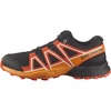 Salomon Kids Speedcross J Unisex Trail Running Shoe(Black/Cherry Tomato/Turmeric)
