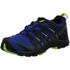Salomon Men’s XA PRO 3D Gore-Tex Waterproof Trail Running Shoes(Blue Mazarine Blue Wil Black Lime Green)