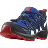 Salomon Unisex Junior’s XA Pro V8 Mid Waterproof Trail Running Shoes for Kids(Lapis Blue/Black/Fiery Red)