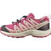 Salomon Unisex Junior’s XA Pro V8 Mid Waterproof Trail Running Shoes for Kids(Rouge Red/Vanilla Ice/Flamingo Pink)