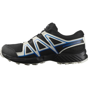 Salomon Junior SPEEDCROSS CLIMASALOMON™ WATERPROOF Outdoor Shoes for Kids(Black/Vanilla Ice/French Blue)
