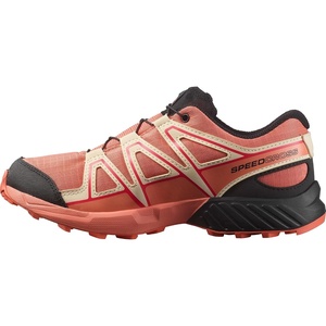 Salomon Junior SPEEDCROSS CLIMASALOMON™ WATERPROOF Outdoor Shoes for Kids(Emberglow/Tender Peach/Fusion Coral)