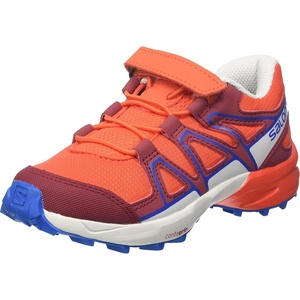 Salomon Kids Speedcross J Unisex Trail Running Shoe(Cherry Tomato/Biking Red/Skydiver)