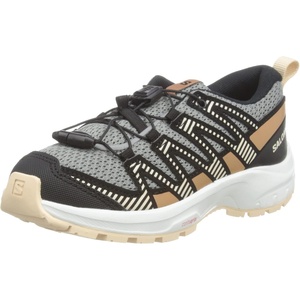 Salomon Kids Xa Pro V8 (Little Kid/Big Kid)(Monument Mocha Mousse Sun Kiss)