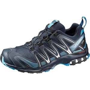 Salomon Men’s XA PRO 3D Gore-Tex Waterproof Trail Running Shoes(Navy Blazer/Hawaiian Ocean/Dawn Blue1)