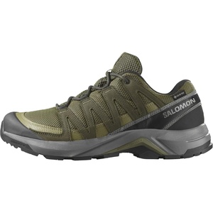 Salomon Men’s X-Adventure Recon Gore-Tex Hiking Shoe, Waterproof Traction and Support for Fast Hikes & Mixed Terrain(Olive Night/Martini Olive/Pewter)