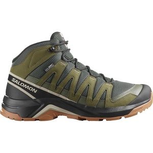 Salomon Men’s X-Adventure Recon Mid Gore-Tex Hiking Shoe, Waterproof Stability for Rugged Hiking Trails & All-Weather Trekking(Peat/Martini Olive/Oxford Tan)