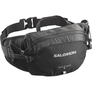 Salomon Trailblazer Belt, 4L Lightweight Hiking Waist Pack for Men & Women, Hip Belt Storage for Trekking, Biking & Walking Outdoors – BLACK/ALLOY – NS(BLACK / ALLOY)