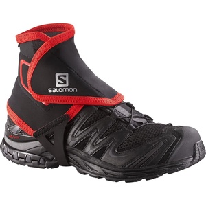 Salomon Unisex Trail Gaiters High, Overshoe Gaiters for Trail Debris Protection(Black)