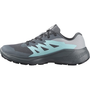 Salomon Women’s Alphaglide Gore-Tex Trail Running Shoe, Waterproof All-Terrain Shoes for Trail Running & Hiking(Turbulence/Aruba Blue/Dark Navy)