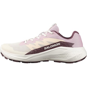 Salomon Women’s Alphaglide Trail Running Shoe, Lightweight Cushioning and All-Terrain Grip for Trail Running & Hiking(Tapioca/Dawn Pink/Huckleberry)